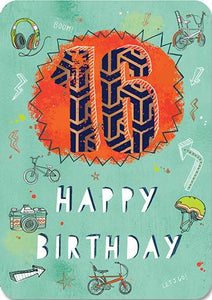 Card, 16 Today Happy Birthday