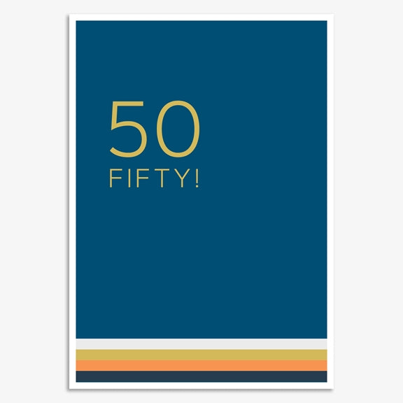 50 BIrthday Card