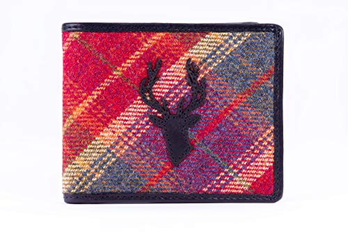 Stag Appliqué Glen Islay Tweed Wallet