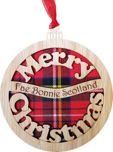 Bauble - Merry Christmas Fae Bonnie Scotland
