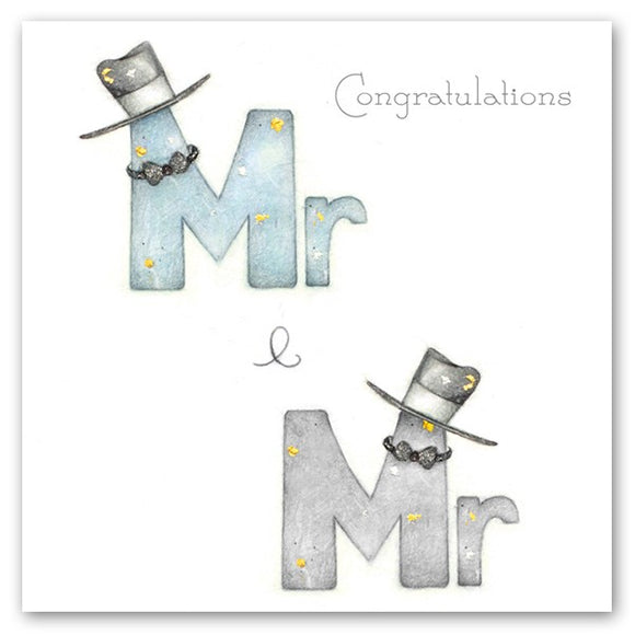 Congratulations, Mr & Mr, Card