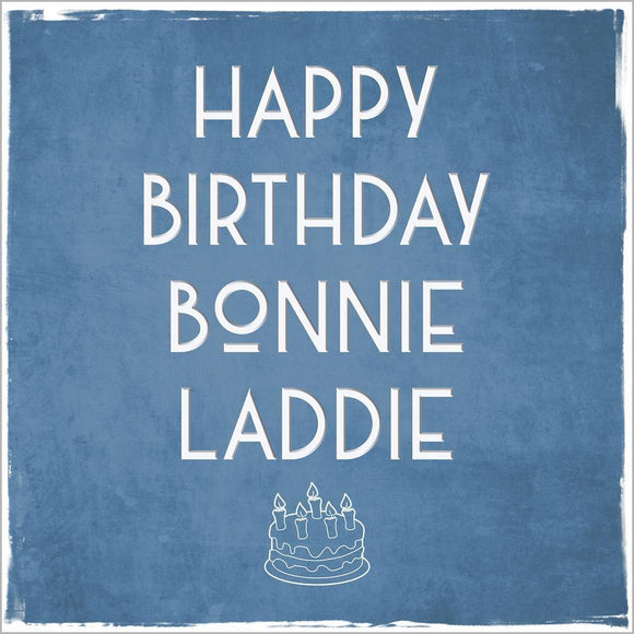 Card: Birthday Bonnie Laddie