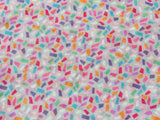 Confetti Print Scarf, White