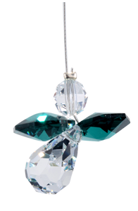 Crystal Guardian Angel - Emerald