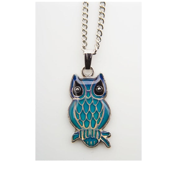 Mood Necklace Owl