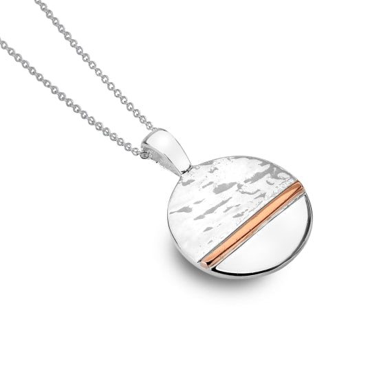 Origins Horizon With Rose Gold Sterling Silver Pendant