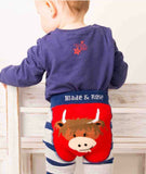 Highland Cow Leggings, Size 1-2years