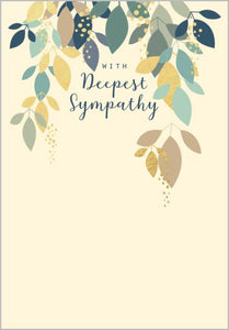 Sympathy Card, Cascading Leaves