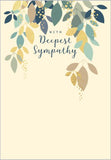 Sympathy Card, Cascading Leaves