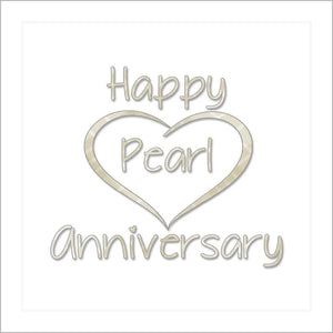 Card: Pearl Anniversary