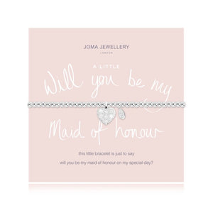 A Little Will You Be My Maid Of Honour Bracelet