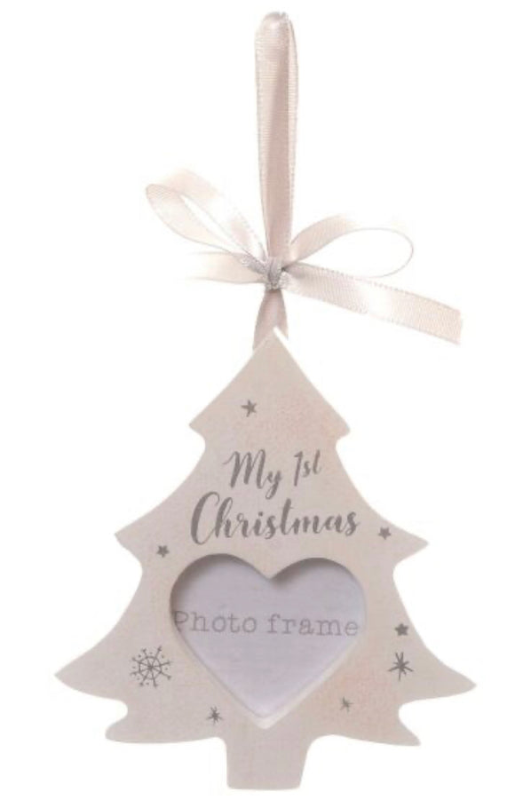 My First Christmas Hanging Photo Frame