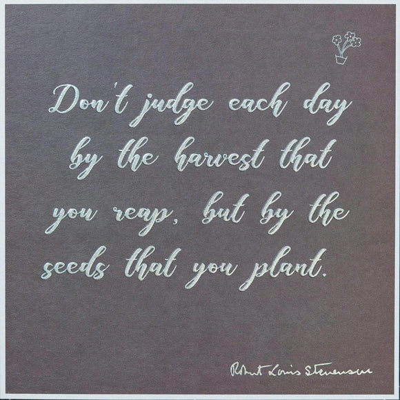 Don't Judge Each Day...
