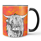 Tartan Cow Chunky Mug