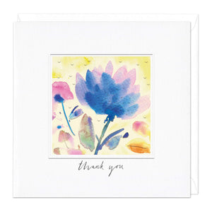 Thank You Watercolour Greeting Card