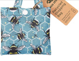 Eco Chic Foldable Shopper Blue Bees
