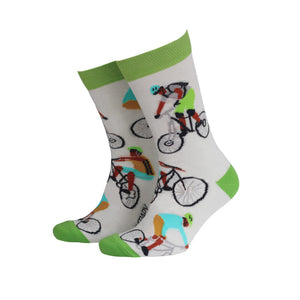 Mountain Bikes Bamboo Socks Size 8-11