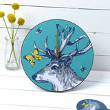 Stag, Butterflies & Bees Wall Clock