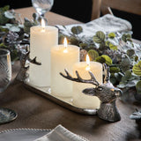 Stag Candleholder Aluminium