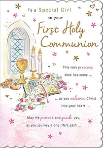 Card To A Special Girl On Your First Holy Communion