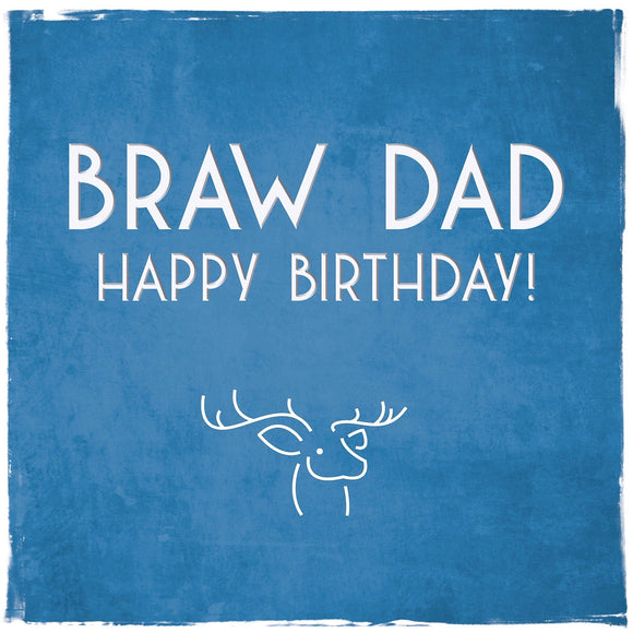 Braw Dad Birthday Card