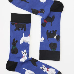 Scottie Dogs Bamboo Socks Size 8-11