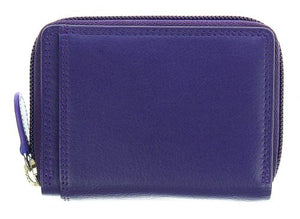 Ladies Wallet Purse, Solid Purple