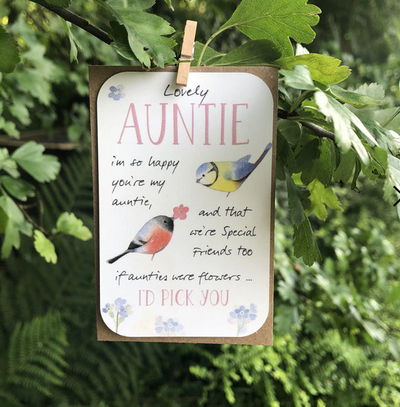 Keepsake Card, Lovely Auntie