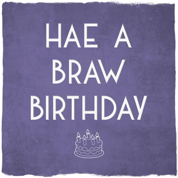 Card: Braw Birthday