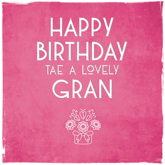 Happy Birthday Gran Card