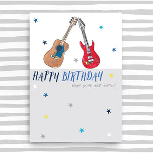 Happy Birthday Guitar Card