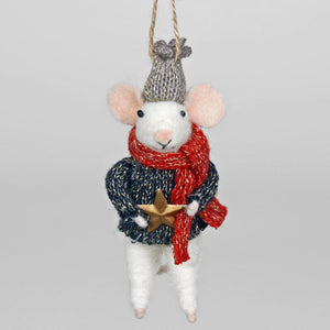 Mouse With Winter Star
