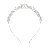 Happy Ever After Hair Accessories Silver, Pearl And CZ Hair Band