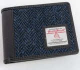 Harris Tweed Trifold Wallet, Blue