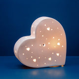 Ceramic Lamp, Hearts
