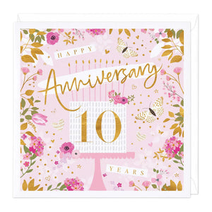 Happy 10th Anniversary Card