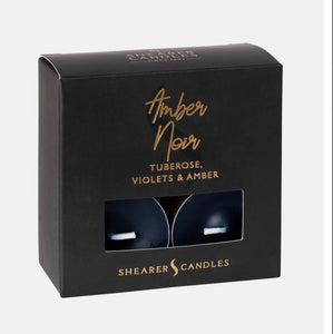 Shearer Amber Noir Tealights