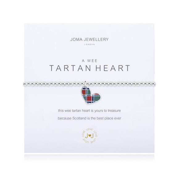 A Wee Tartan Heart Bracelet