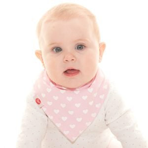 Pink With Hearts Bib