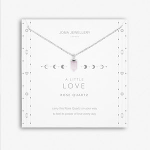 Crystal Affirmation, A Little Love, Rose Quartz Necklace