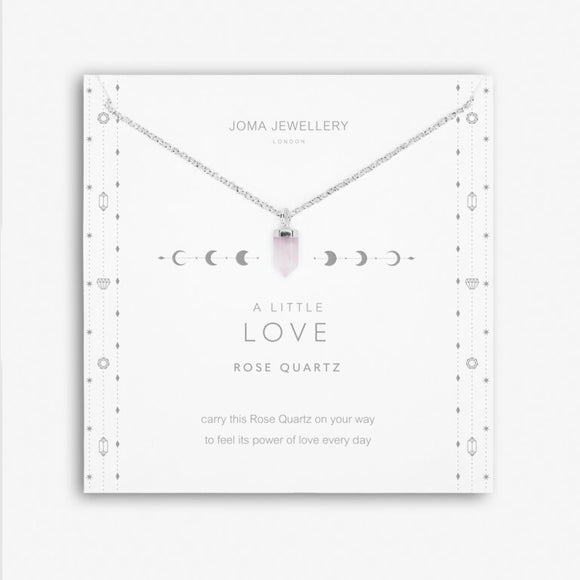 Crystal Affirmation, A Little Love, Rose Quartz Necklace