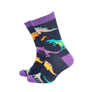 Dinosaur Bamboo Socks Size 8-11