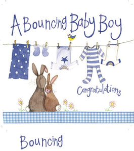 A Bouncing Baby Boy Card