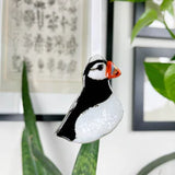 Fused Glass Puffin Decoration