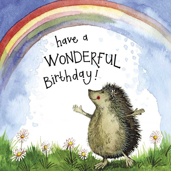 Sunshine Hedgehog Birthday Card