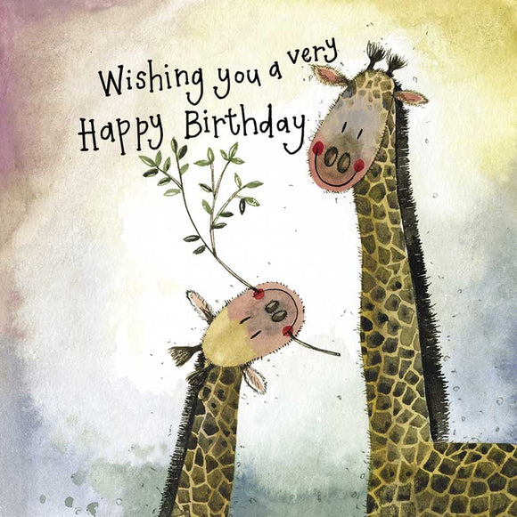 Card Birthday Starlight Giraffes