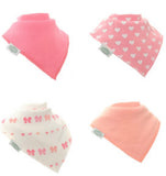 Hearts & Bows Dribble Bibs Set