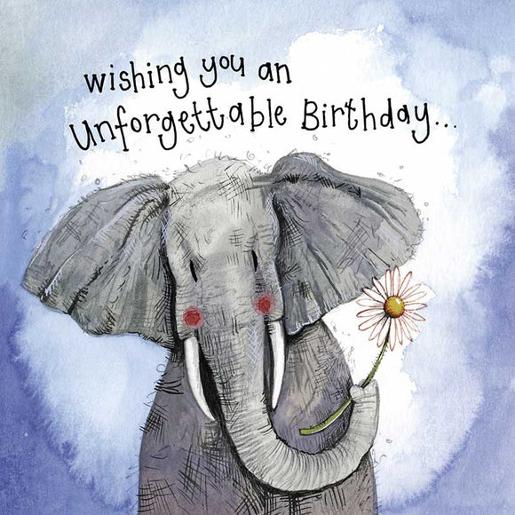 Sunshine Elephant Birthday Card