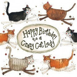 Card: Happy Birthday, Crazy Cat Lady