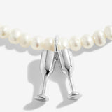 Bridal Pearl Bracelet 'Hooray For The Big Day'